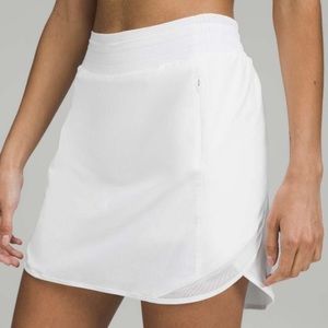 Lululemon Hotty Hot High Rise White Tennis Skirt